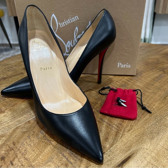 Christian Louboutin Apostrophy Pump Black Size 39.5 - Picture 3 of 15